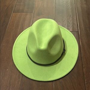Bright Green Fedora Hat